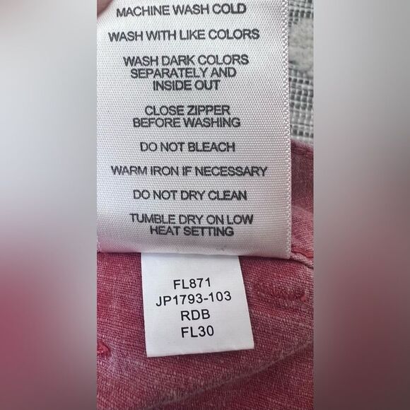 Jag Jeans Cargo Utility cropped Pants Stretch faded Red / orange Women’s size 4 - Picture 10 of 10